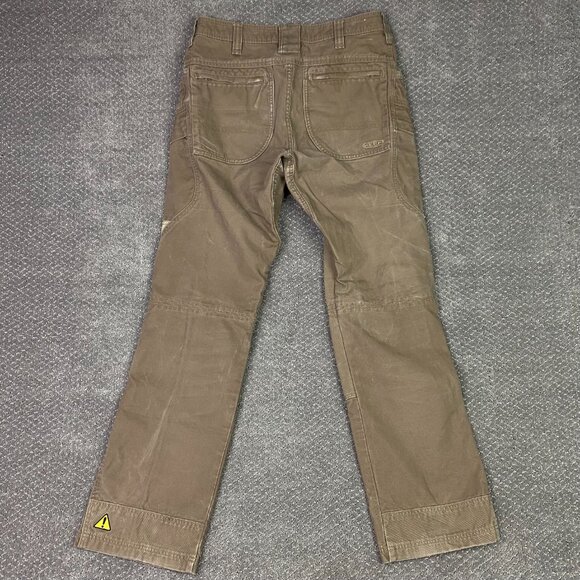Keen Pants Men's 32 x 34 Brown Double Knee Cargo Work Hiking Canvas Duck Flint - Picture 3 of 15